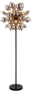 GLOBO 15633SS UDO stojacia lampa V1550mm 6xE14 čierna matná, dymová