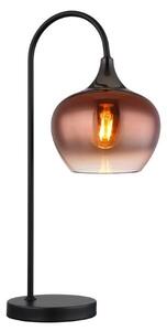GLOBO 15548TG MAXY stolná lampa V540mm 1xE27 čierna, medená