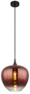 GLOBO 15548H1G MAXY závesné svietidlo D290mm 1xE27 čierna, medená