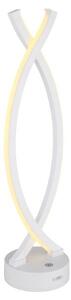 GLOBO 58457W HELA dotyková stolná lampička LED V410mm 1W/25lm 3000K biela, vrátane batérie CR18650 1800mAh, USB-A 2.0 - USB-C