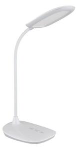 GLOBO 58455W BOTAL stolové svietidlo LED V400mm 9W/520lm 4000-3000-6500K biela lesklá, adaptér