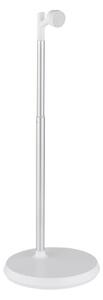 GLOBO 58454W MEEYA dotyková stolná lampička LED V446mm 6W/300lm 3000+4000+6500K strieborná, biela, vrátane batérie CR18650 1500mAh 3,7V, USB kábel