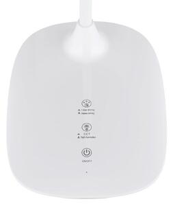 GLOBO 58455W BOTAL stolové svietidlo LED V400mm 9W/520lm 4000-3000-6500K biela lesklá, adaptér