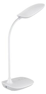 GLOBO 58455W BOTAL stolové svietidlo LED V400mm 9W/520lm 4000-3000-6500K biela lesklá, adaptér