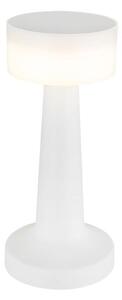 GLOBO 58447W ANGELIKA dotyková stolná lampička V215mm LED 1W/55lm 2700+6500+4000K biela, vrátane batérie CR18650 800mAh 3,7V, USB-C kábel