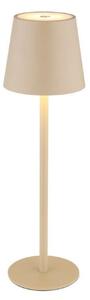 GLOBO 58438S VANNIE dotyková stolná lampička V360mm LED 3W/130lm 3000K IP44 piesková, vrátane batérie CR18650 1800mAh 3,7V, USB-C kábel
