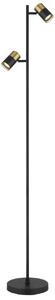 GLOBO 57850S BRISBON stojacia lampa V1540mm 2xGU10 čierna, medená matná