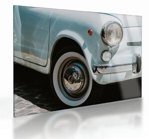 Sklenený obraz - Retro auto Fiat (70x50 cm)