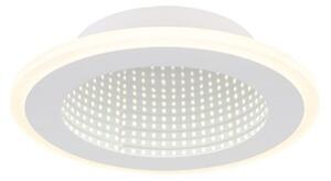 GLOBO 48919-12R LAMELA stropné svietidlo D225mm LED 12W/750lm 4000K biela, zrkadlový 3D efekt