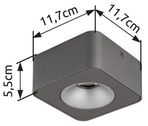 GLOBO 43100-1 HANGARAU povrchové bodové svietidlo LED 6,5W/360lm 3000K tmavošedá, šedá
