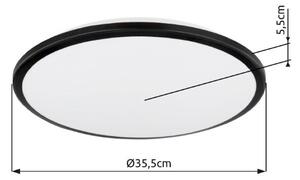 GLOBO 41569-18B XANDER stropné svietidlo D350mm LED 18W/950lm 3000K čierna matná, opal