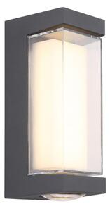 GLOBO 34316 PLIXON vonkajšie nástenné svietidlo LED 12W/1093lm 3000K IP54 antracit, biela