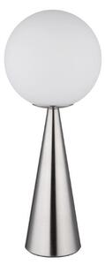 GLOBO 21031N PINPAL stolná lampička V495mm 1xE27 matný nikel, biela