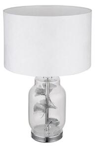 GLOBO 24141C GINKO stolná lampička V380mm 1xE27 chrómová, biela