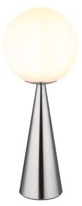 GLOBO 21031N PINPAL stolná lampička V495mm 1xE27 matný nikel, biela