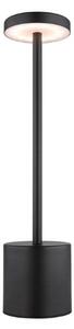 GLOBO 21019B POLINA dotyková stolná lampička V340mm LED 1,2W/138lm 2000+7000+3500K čierna, biela, vrátane batérie CR18650 1200mAh, USB kábel