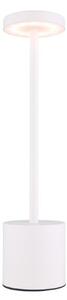 GLOBO 21019W POLINA dotyková stolná lampička V340mm LED 1,2W/138lm 2000+7000+3500K biela, vrátane batérie CR18650 1200mAh, USB kábel