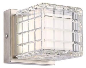 GLOBO 21009W LUNKI dotyková stolná lampička LED V100mm 2,5W/206lm 2700+6500+4000K matný nikel, priehľadná, vrátane batérie CR18650 1800mAh 3,7V, USB-A 2.0 - USB-C
