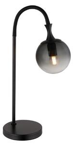 GLOBO 15885T DALTON stolná lampička V575mm 1xE27 čierna, dymová