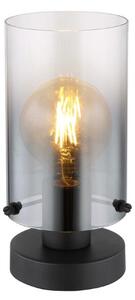 GLOBO 15907T FLORENTINA stolná lampička V263mm 1xE27 čierna, dymová
