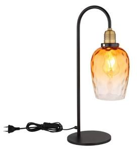 GLOBO 15786T SALVY stolná lampička V550mm 1xE27 čierna, jantárová