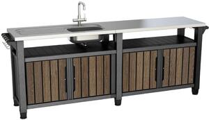 Grilovací stôl Unity Chef 415 l, walnut KETER 263920