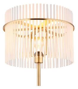 GLOBO 15698SM GORLEY stojacia lampa V1520mm 1xE27 zlatá, biela