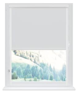 Klasická mini roleta v bielej kazete, farba látky Biela Šířka (cm): 55, Dĺžka (cm): 150, Strana mechanizmu: Práva