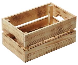 Stohovateľný úložný box 30 x 20 x 15 cm, borovicové drevo KESPER 69404