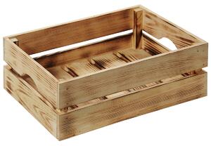 Stohovateľný úložný box 40 x 30 x 15 cm, borovicové drevo KESPER 69504