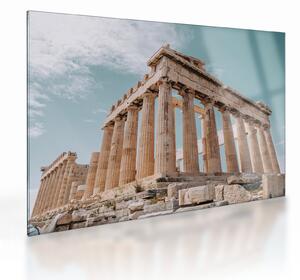 Sklenený obraz - Antický akropolis (70x50 cm)