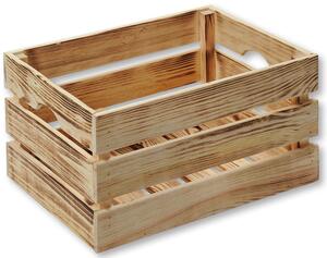 Stohovateľný úložný box 40 x 30 x 23 cm, borovicové drevo KESPER 69604