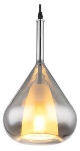 GLOBO 15542 GEEKY závesné svietidlo D200mm 1xE27 čierna, dymová
