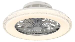 GLOBO 03654 CORUSSO stropné svietidlo s ventilátorom D500mm LED 40W/2500lm 3000-6500K chrómová, biela, diaľkový ovládač