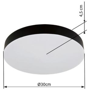 GLOBO 12384-24 MATTHEW stropné svietidlo D300mm LED 24W/2150lm 3000+4000+6500K čierna matná, biela