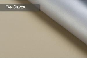 Termoizolačná roleta v bielej kazete, farba látky Tan Silver Šířka (cm): 55, Dĺžka (cm): 150, Strana mechanizmu: Práva