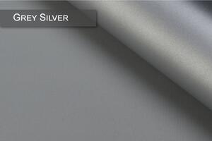 Termoizolačná roleta v bielej kazete, farba látky Grey Silver Šířka (cm): 55, Dĺžka (cm): 150, Strana mechanizmu: Práva