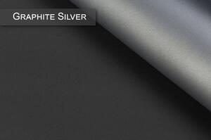 Termoizolačná roleta v bielej kazete, farba látky Graphite Silver Šířka (cm): 55, Dĺžka (cm): 150, Strana mechanizmu: Práva