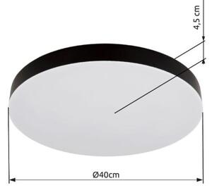 GLOBO 12384-36 MATTHEW stropné svietidlo D400mm LED 36W/3400lm 3000+4000+6500K čierna matná, biela