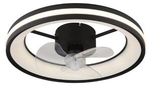 GLOBO 03651 GATIAN stropné svietidlo s ventilátorom D495mm LED 30W/2215lm 2700-6500K čierna, biela, diaľkový ovládač