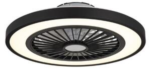 GLOBO 03653 BLIZZAK stropné svietidlo s ventilátorom D540mm LED 45W/2080lm 3000-6500K čierna, biela, diaľkový ovládač