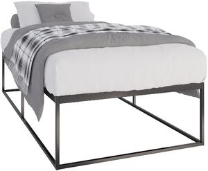 Kovová posteľ Scala ~ 200x100, v46 cm - Čierna