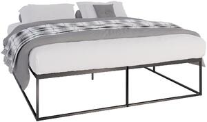 Kovová posteľ Scala ~ 200x180, v46 cm - Čierna