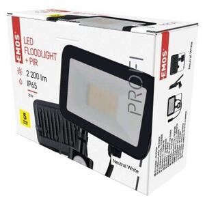 Emos ZS2722 exteriérový LED reflektor INOVO so senzorom 20W 2200lm 4000K IP65