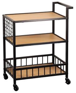 Servírovací vozík s 3 policami, 60 x 38 x 79 cm KESPER 27860