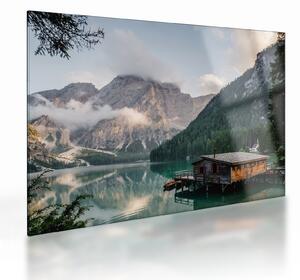 Sklenený obraz - Lake Prags (70x50 cm)