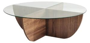 Dizajnový konferenčný stolík Balesego 90 cm vzor orech