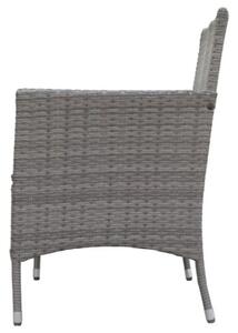 Bali Premium Záhradná lavica 116 cm, umelý ratan, šedohnedá NOELA 34570631