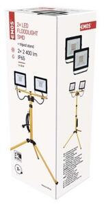 Emos ZS2231.2 exteriérový LED reflektor HOBBY SLIM 2× 30W 2×2400lm 4000K IP65