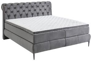 BOXSPRINGOVÁ POSTEĽ, 160/200 cm, tmavosivá MID.YOU - Online Only spálne, Online Only